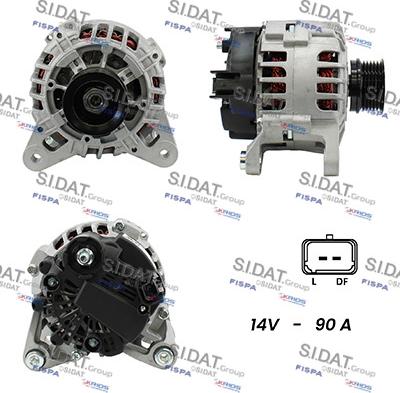 Sidat A12VA0425A2 - Ģenerators autospares.lv