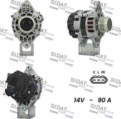 Sidat A12VA0471A2 - Ģenerators www.autospares.lv