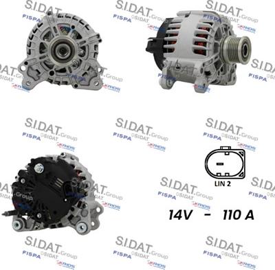 Sidat A12VA0534 - Ģenerators www.autospares.lv