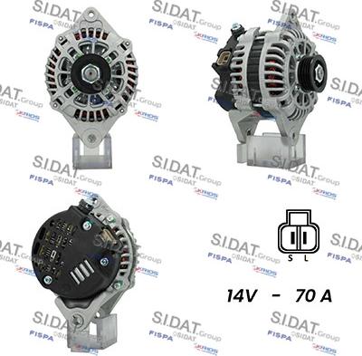 Sidat A12VA0525A2 - Ģenerators autospares.lv