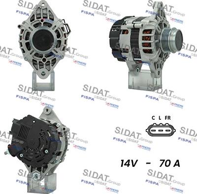 Sidat A12VA0684A2 - Alternator www.autospares.lv