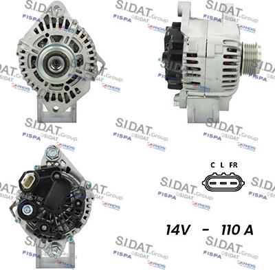 Sidat A12VA0676 - Ģenerators www.autospares.lv