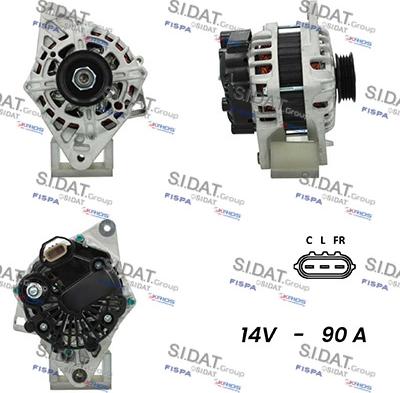 Sidat A12VA0670 - Ģenerators autospares.lv