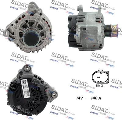 Sidat A12VA0097 - Ģenerators autospares.lv