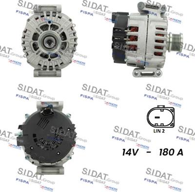 Sidat A12VA0048 - Ģenerators www.autospares.lv