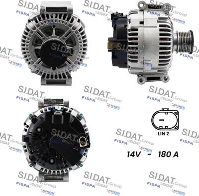 Sidat A12VA0047 - Генератор www.autospares.lv