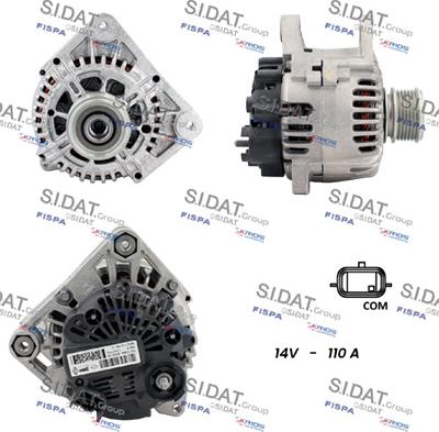 Sidat A12VA0057 - Alternator www.autospares.lv