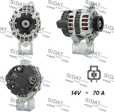 Sidat A12VA0069 - Генератор www.autospares.lv