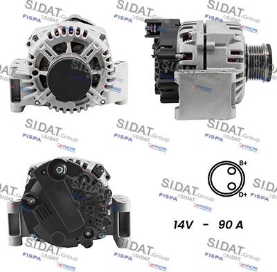 Sidat A12VA0001A2 - Ģenerators www.autospares.lv