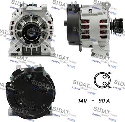 Sidat A12VA0083A2 - Ģenerators autospares.lv