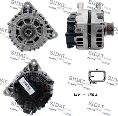 Sidat A12VA0035 - Генератор www.autospares.lv