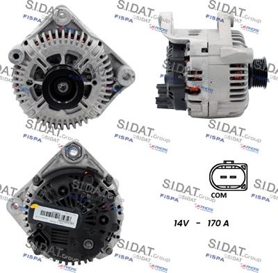 Sidat A12VA0033 - Alternator www.autospares.lv