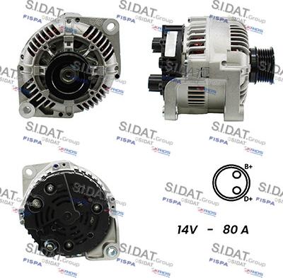 Sidat A12VA0029A2 - Ģenerators www.autospares.lv