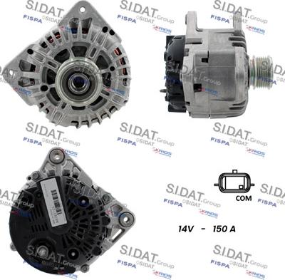 Sidat A12VA0148 - Генератор www.autospares.lv