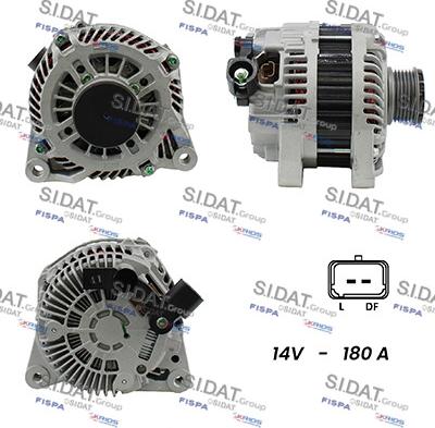 Sidat A12VA0124A2 - Ģenerators autospares.lv