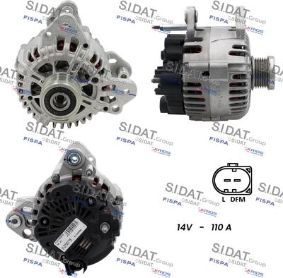 Sidat A12VA0846 - Ģenerators www.autospares.lv