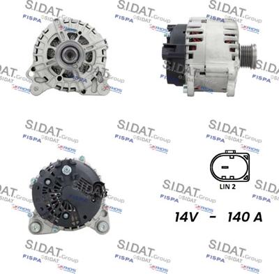 Sidat A12VA0864 - Ģenerators autospares.lv