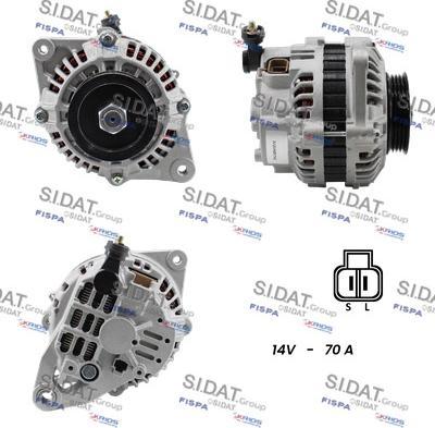 Sidat A12VA0817A2 - Генератор www.autospares.lv