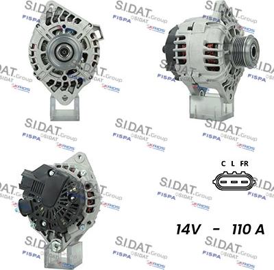 Sidat A12VA0824A2 - Ģenerators www.autospares.lv