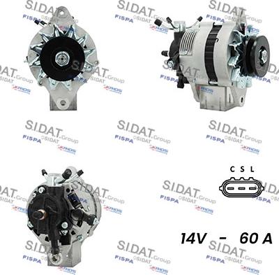 Sidat A12VA0825A2 - Ģenerators www.autospares.lv