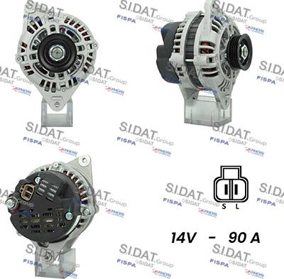 Sidat A12VA0360A2 - Генератор www.autospares.lv