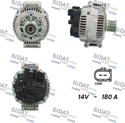 Sidat A12VA0325 - Alternator www.autospares.lv