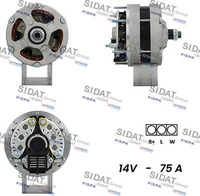 Sidat A12VA0264A2 - Ģenerators www.autospares.lv