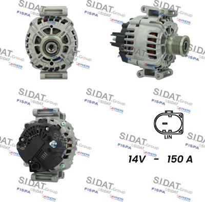 Sidat A12VA0280 - Alternator www.autospares.lv