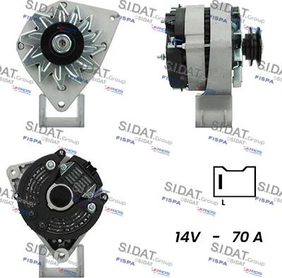 Sidat A12VA0798A2 - Alternator www.autospares.lv