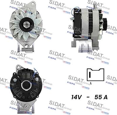 Sidat A12VA0797A2 - Генератор www.autospares.lv