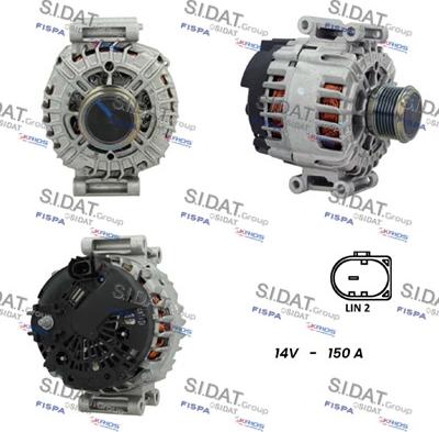 Sidat A12VA0748 - Ģenerators autospares.lv