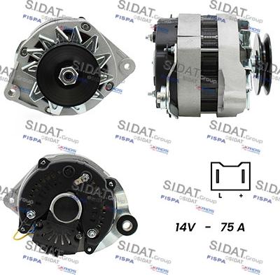 Sidat A12VA1004A2 - Alternator www.autospares.lv