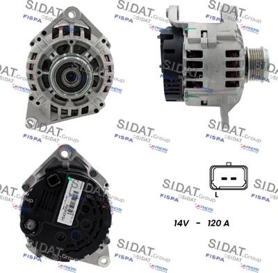 Sidat A12VA1170 - Ģenerators autospares.lv