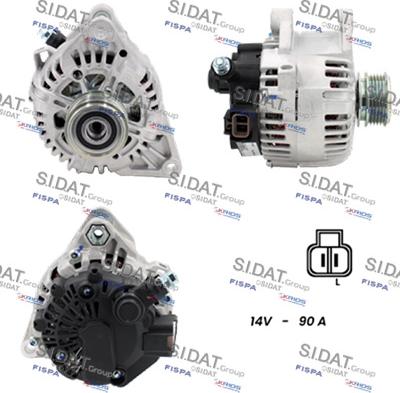 Sidat A12VA1172A2 - Генератор www.autospares.lv