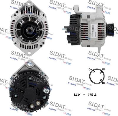 Sidat A12VA1291A2 - Alternator www.autospares.lv