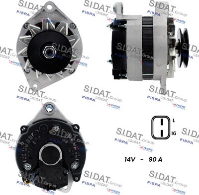 Sidat A12VA1293A2 - Ģenerators www.autospares.lv