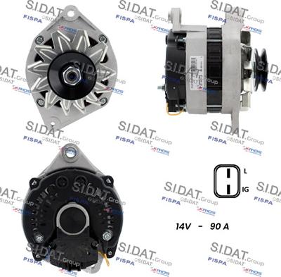 Sidat A12VA1288A2 - Ģenerators www.autospares.lv