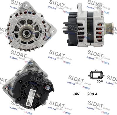 Sidat A12VA1272 - Генератор www.autospares.lv