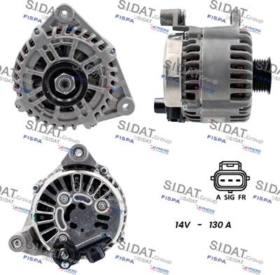 Sidat A12VS0585 - Alternator www.autospares.lv