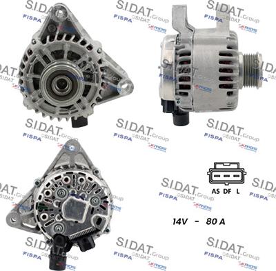 Sidat A12VS0021 - Ģenerators www.autospares.lv