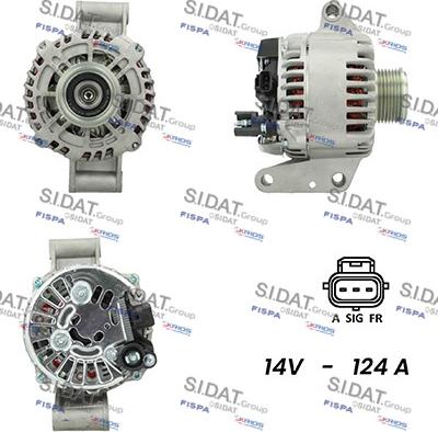 Sidat A12VS0338A2 - Alternator www.autospares.lv