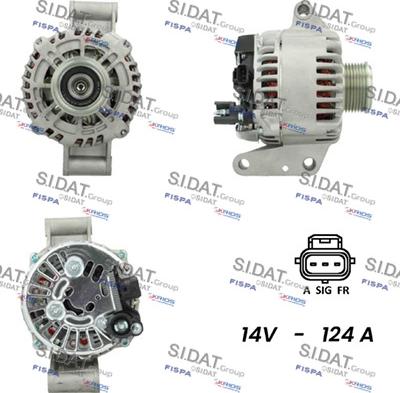 Sidat A12VS0338 - Ģenerators www.autospares.lv