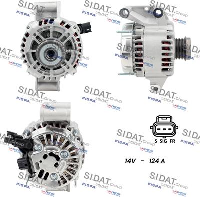 Sidat A12VS1167 - Ģenerators autospares.lv