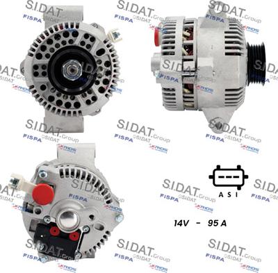 Sidat A12VS1274A2 - Alternator www.autospares.lv