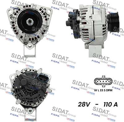 Sidat A24BH0099AS - Ģenerators autospares.lv