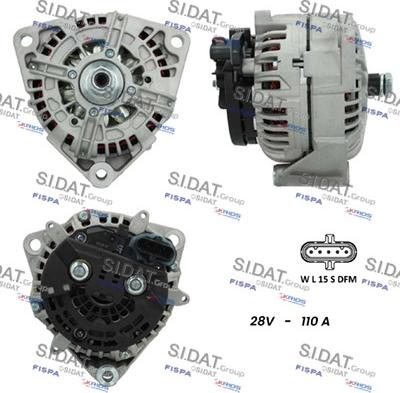 Sidat A24BH0094 - Ģenerators www.autospares.lv