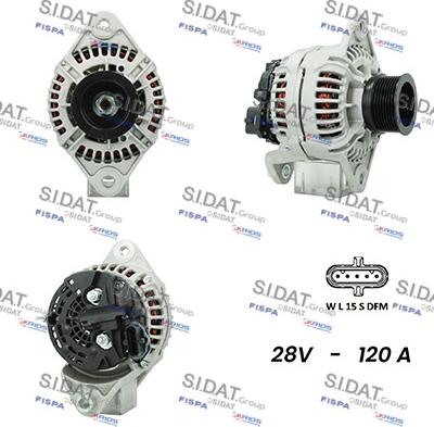 Sidat A24BH0090AS - Генератор www.autospares.lv