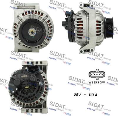 Sidat A24BH0098 - Ģenerators www.autospares.lv