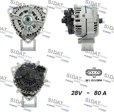 Sidat A24BH0093AS - Ģenerators autospares.lv