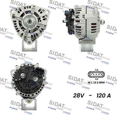 Sidat A24BH0044AS - Ģenerators www.autospares.lv